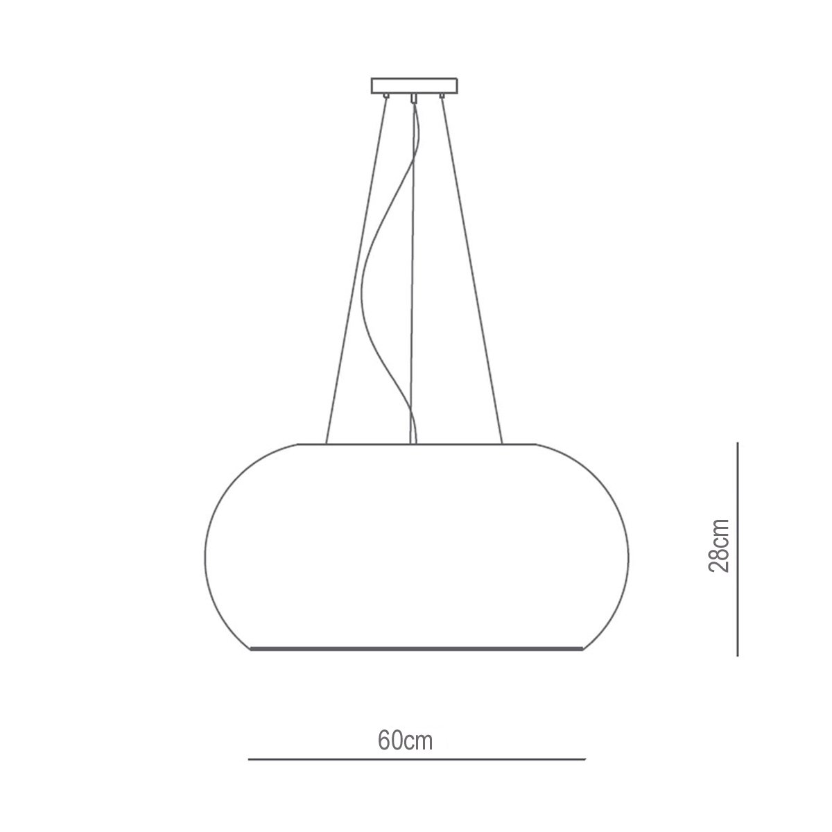 Lustre Plafon Sobrepor Vidro Cristal Ø60cm Yamamura - 3