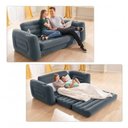 Ver imagem 2 de Sofá Cama Inflável Intex 200kg Cama Casal Duplo 2 em 1 - Intex