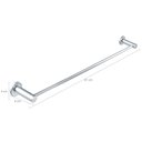 Ver imagem 5 de Kit 3 Toalheiros Inox 60cm Redondos Suportes Toalha de Banho Parede Jasmim