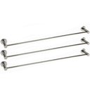 Ver imagem 1 de Kit 3 Toalheiros Inox 60cm Redondos Suportes Toalha de Banho Parede Jasmim