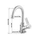 Ver imagem 2 de Torneira Lavatório Pia Bica Móvel Metal Cromo Premium Luxo Bica Baixa 1/4 de Volta Banheiro/Lavabo -