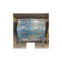 Ver imagem 1 de Cômoda Francesa Azul 05 Gav. c Bronze Alta Decoração Formosa