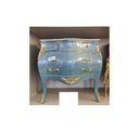 Ver imagem 1 de Cômoda Francesa Azul 05 Gav. c Bronze Alta Decoração Formosa