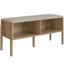 Ver imagem 1 de Sapateira Banco Hall de Entrada Pés Madeira Moss A03 Hanover Roble - Lyam Decor