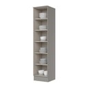 Ver imagem 2 de Paneleiro Amy Casa 812 1 Porta 5 Prateleiras MDF 50cm Cinza para Cozinha Casa 812