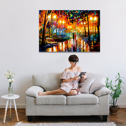 QUADRO DECORATIVO PINTURA LEONID AFREMOV PRAÇA - 4