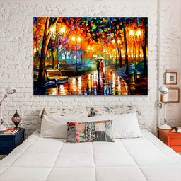 QUADRO DECORATIVO PINTURA LEONID AFREMOV PRAÇA - 3