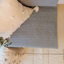 Ver imagem 3 de Manta de Sofá Artesanal Laços Decorativa Algodão Cinza 130x180