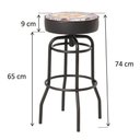 Ver imagem 2 de Kit 9 Banquetas Texas Estampa Motocicleta-gatmagazine