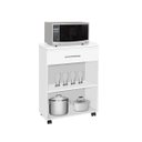 Ver imagem 3 de  Balcão Armário Multiuso Micro-ondas para Cozinha Aurora Amêndoa 2 Portas e 1 Gaveta