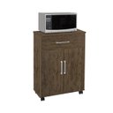 Ver imagem 1 de  Balcão Armário Multiuso Micro-ondas para Cozinha Aurora Amêndoa 2 Portas e 1 Gaveta