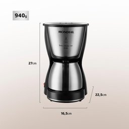 Cafeteira Elétrica Mondial Dolce Arome C-34ji-15x 550w 220v - 5