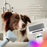 Secador Escova Pelos Pet Cachorro Gato Animais Estimaçao Banho Tosa 2 em 1 Ajuste Temperatura Casa P - 6