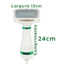 Ver imagem 3 de Secador Escova Pelos Pet Cachorro Gato Animais Estimaçao Banho Tosa 2 em 1 Ajuste Temperatura Casa P