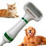 Secador Escova Pelos Pet Cachorro Gato Animais Estimaçao Banho Tosa 2 em 1 Ajuste Temperatura Casa P - 1