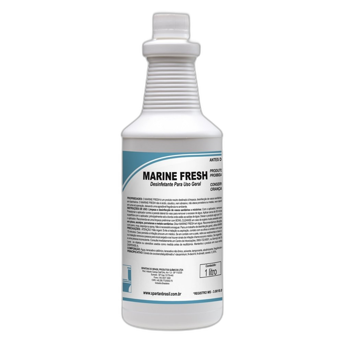 Limpador Desinfetante de Uso Geral Marine Fresh 1l Spartan