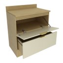Ver imagem 3 de Balcão de Cozinha com Rodapé 1 Porta e 1 Gaveta com Tampo 80cm Nanda Tecnomobili