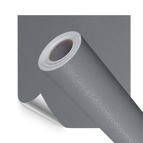 Papel Parede Adesivo Lavavel Texturizado Casca Cinza Escuro