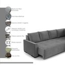Ver imagem 3 de Sofá Andros 3 Lugares e Chaise 2,73m
