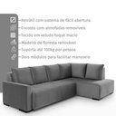 Ver imagem 4 de Sofá Andros 3 Lugares e Chaise 2,73m