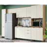 Cozinha Modulada Completa Lótus 5 Peças (2 Armários + 1 Balcão +2 Paneleiros) C5p52 Freijó/off - 1