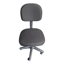Ver imagem 2 de Cadeira de Escritório Secretária Curvada Anatômica , Base Giratória, Tecido Jserrano Cor Preto