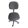 Cadeira de Escritório Secretária Curvada Anatômica , Base Giratória, Tecido Jserrano Cor Preto - 2