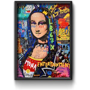 Quadro Decorativo Monalisa Pop