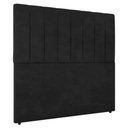 Ver imagem 1 de Cabeceira Cama Box Casal Queen Size Ivana 160cm Veludo Preto - Desk Design