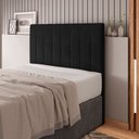 Ver imagem 7 de Cabeceira Cama Box Casal Queen Size Ivana 160cm Veludo Preto - Desk Design