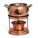 Ver imagem 1 de Rechaud Fogareiro Em Cobre Fondue Queijo e Chocolate 700ml