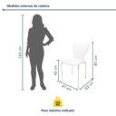 Ver imagem 3 de Conjunto Sala de Jantar 6 Lugares Retangular Tampo de Vidro 160x85cm Mesa Smart com Cadeiras Mono Branco