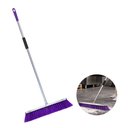 Ver imagem 1 de Vassoura Cabo Inox Limpeza Profissional Durável Roxa 40cm Frg0354rx Frigopro