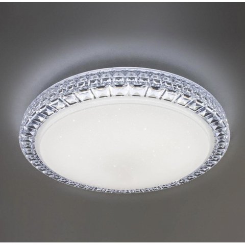 Lustre Plafon Led Sagitta 12w 28cm Céu Estrelado Acrílico Branco Frio 6500k Bivolt