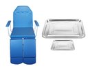 Ver imagem 1 de Cadeira de Podologia Azul com Prolongador de Perna Fiscomed Cadeira para Podologia