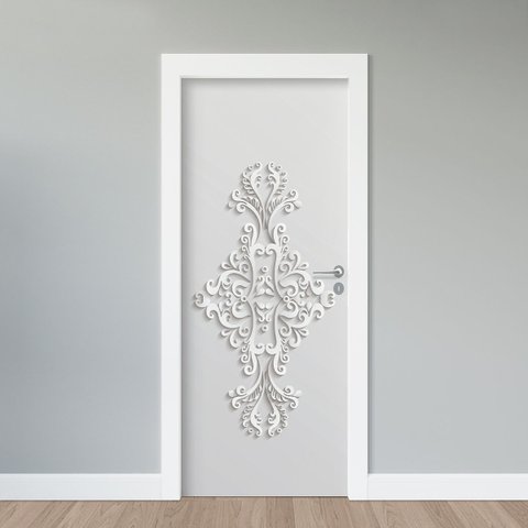 Adesivo de Porta - Ornamento 1