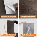 Ver imagem 2 de Placa Revestimento Adesiva Flexível para Madeira Nogueira Preta 30x60cm