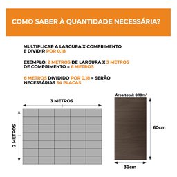 Placa Revestimento Adesiva Flexível P/ Madeira Nogueira Preta 30x60cm Open Star 32995 - 3