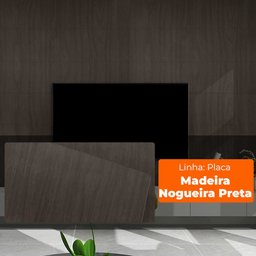 Placa Revestimento Adesiva Flexível P/ Madeira Nogueira Preta 30x60cm Open Star 32995 - 5