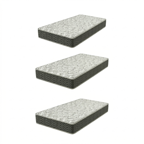Kit 3 Colchão Solteiro Montreal D28 88x188x17 Yescasa