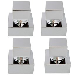 Kit 4 Acabamento Registro Quadrado 1/2 3/4 Padrão Deca Metal - 1