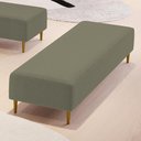 Ver imagem 6 de Puff Decorativo Bali W01 Pés Palito 170x60cm Bouclê Oliva - Lyam Decor