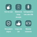 Ver imagem 7 de Bola Giratoria Inteligente Gato Pet Felino Bicho Usb Bateria Recarregavel Animal Domestico Bolinha S