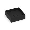 Ver imagem 1 de Cuba de Apoio Quadrada 350x350 sem Mesa Terra T4 Matte Black Matt Black Roca Cód. A32787V080