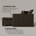 Ver imagem 6 de Sofá Cama Retrátil em Madeira Eucalipto e Veludo 210cm Uruguai