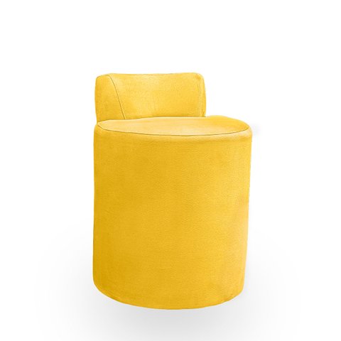 Puff Banqueta Alto Confortável Reforçado Minimalista Roma Suede