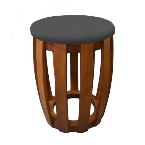Puff Garden Suede Grafite - Dominic Decor