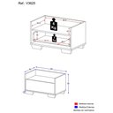 Ver imagem 4 de Gabinete Armário Banheiro 60cm Multimóveis V3625 Branco