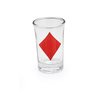 Kit 4 copo shot de vidro personalizado naipes baralho 45 ml - 4