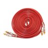 Cabo Rca 5 Metros Vermelho Blindado Prime Tech One Svart 5mm - 2